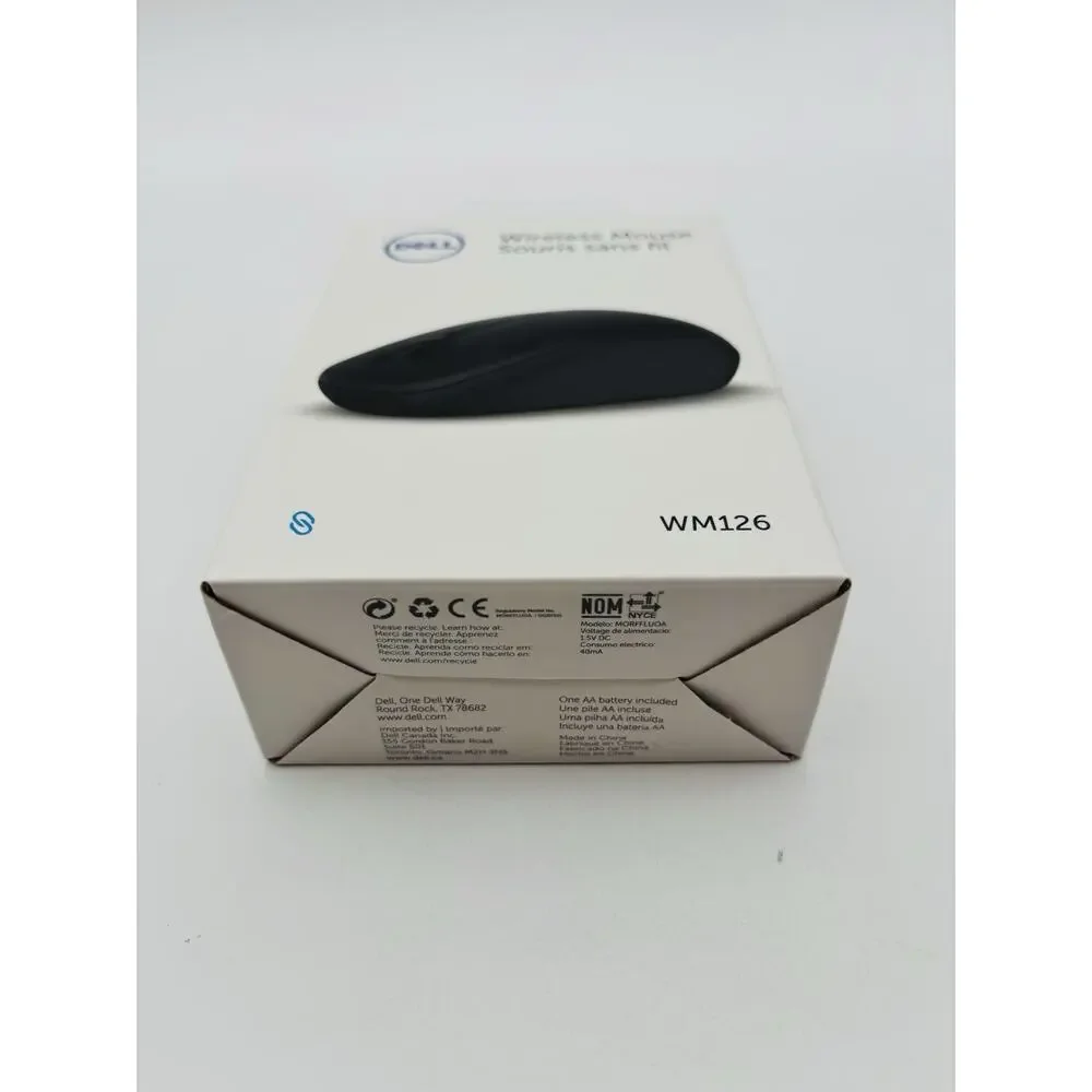 BRAND NEW - Dell Wireless Mouse (Black) - WM126 New In Box.